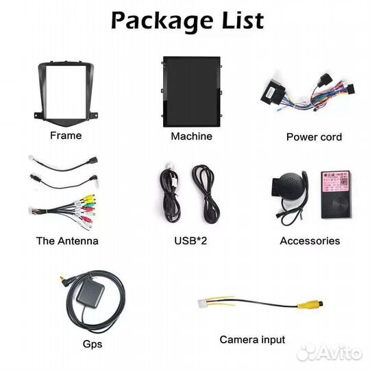 Магнитола для Chevrolet Cruze стиль Tesla 2008-12