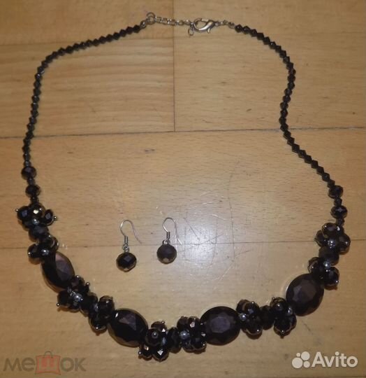 Комплект Бусы + Серьги Чешская бижутерия