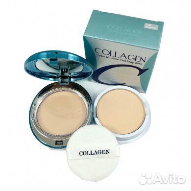 Пудра корейская Collagen Premium минеральная