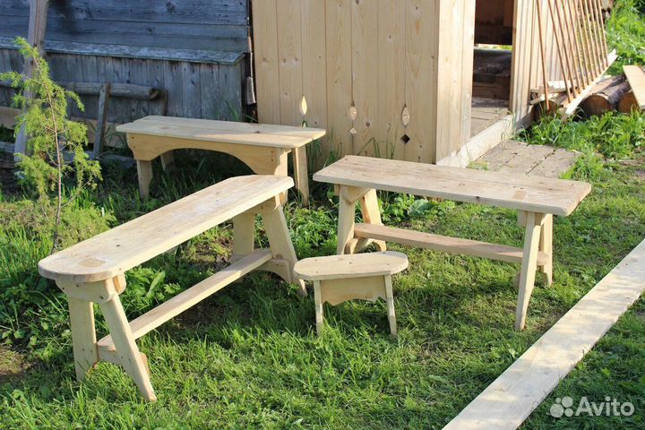 Скамейка без спинки