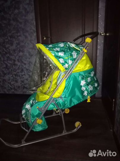 Детские санки коляска