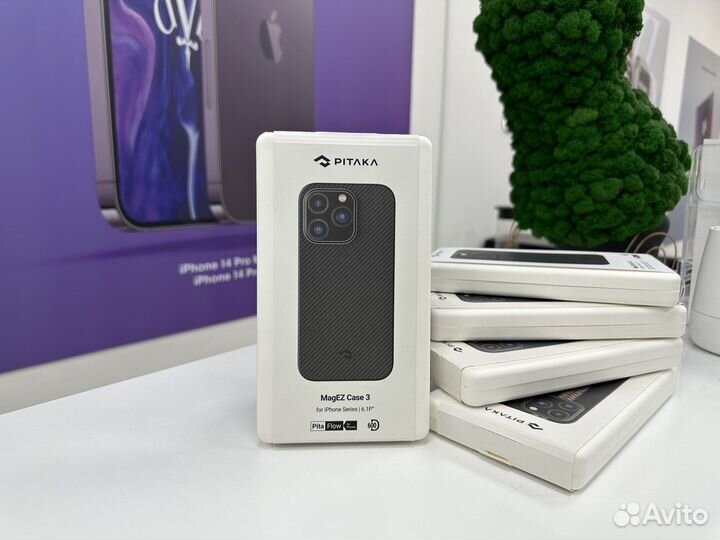 Чехол Pitaka iPhone 14 Pro Черный NEW