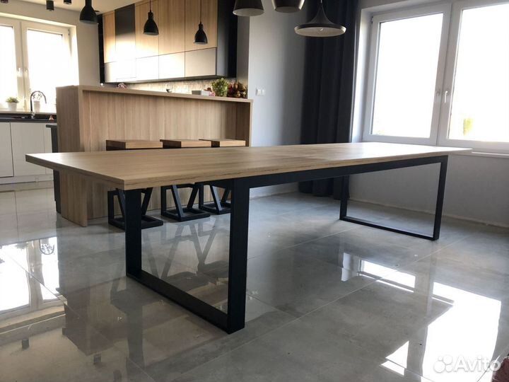 Стол на кухню в стиле лофт на заказ