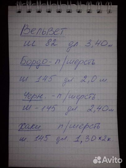 Отрезы ткани СССР