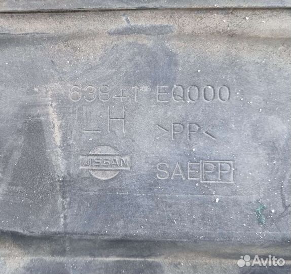 Подкрылок левый передний