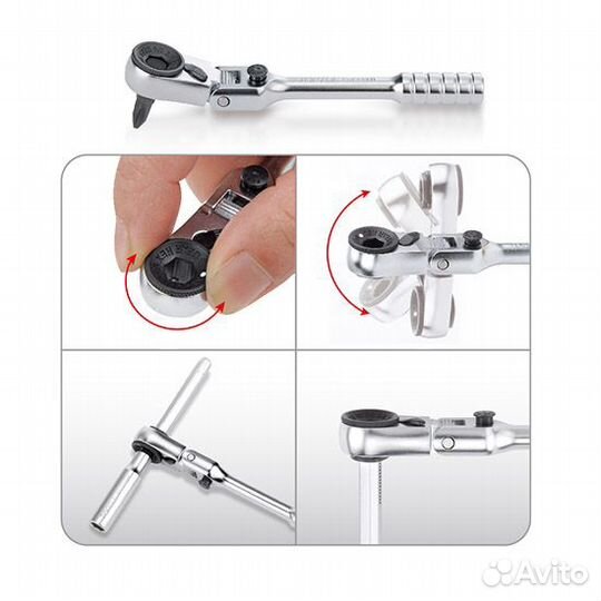 Gadw4501 Набор инстр. mini 1/4'' 45 пр. toptul