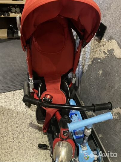 Детский велосипед с родительской ручкой