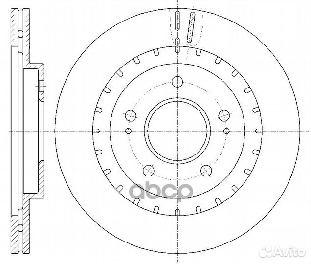 Диск тормозной вентилируемый G-brake GR-20427