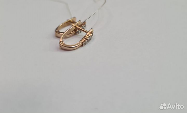 Серьги золотые 585 пробы