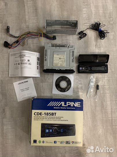 Магнитола Alpine алпайн CDE-185BT