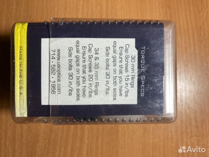 Кольца для крепления прицела U.S. optics 35 mm