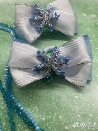 Новогодние резинки для волос, пара