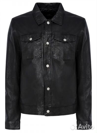 Кожаная куртка мужская52- 54 бу
