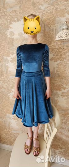 Боди+юбка для спортивно-бальных танцев