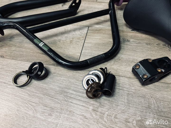 Bmx дербан - запчасти рама, вилка wtp salt