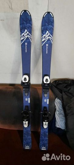 Горные лыжи Salomon E Qst Max Jr M 130см+ ботинки