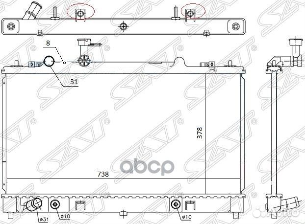Радиатор Mazda 6 02-12 / Atenza 02-12 MZ0005-2.3