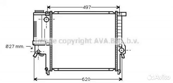 Радиатор охлаждения BMW 3 (E36)