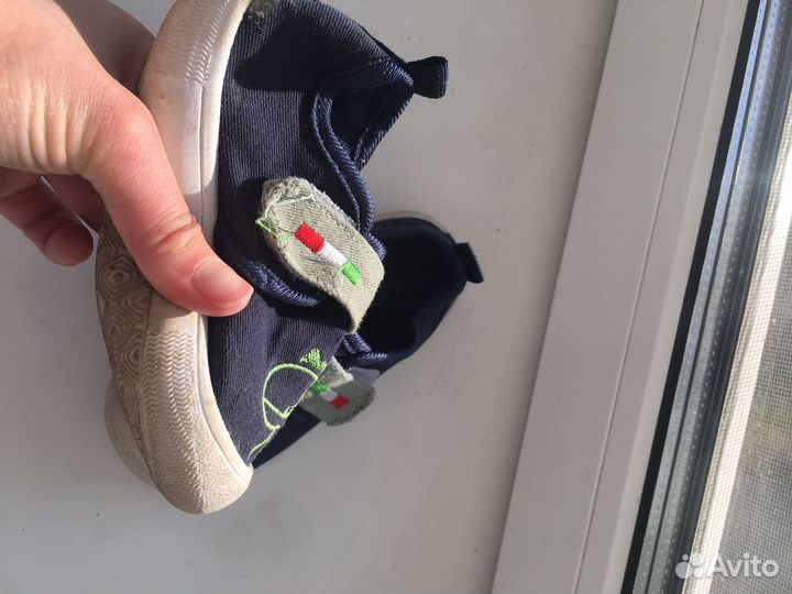 Кеды босоногие летние, текстильные