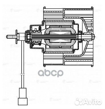 Э/вентилятор отоп. для а/м Лада 4x4 FL (19) (L