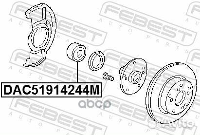 DAC51914244M подшипник ступицы передней 51x91x