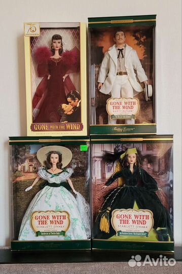 Куклы барби Скарлетт о'Хара и кен Ретт Батлер