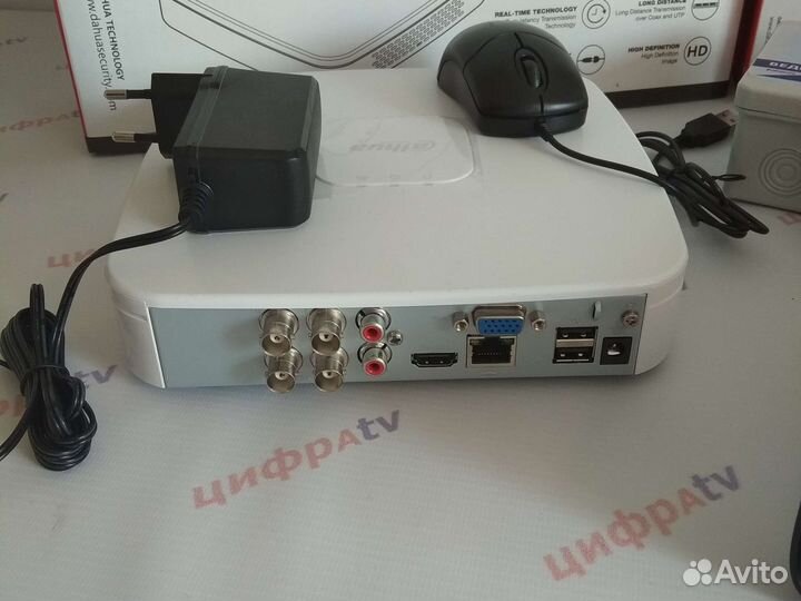 Комплект видеонаблюдения 4Мп Dahua 5 камер IP zom