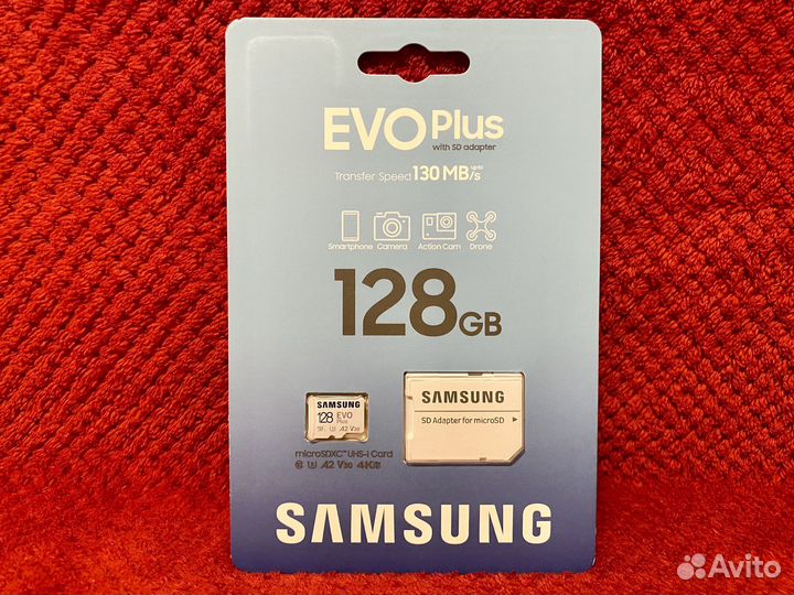 Карта памяти micro sd 128 samsung