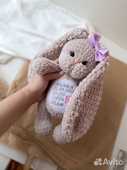 Вязаные плюшевые игрушки / Игрушки с метрикой