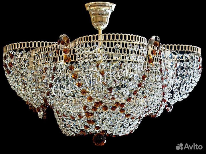 Потолочная хрустальная люстра 