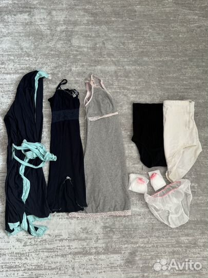 Одежда для беременных джинсы халат 40 42 пакетом