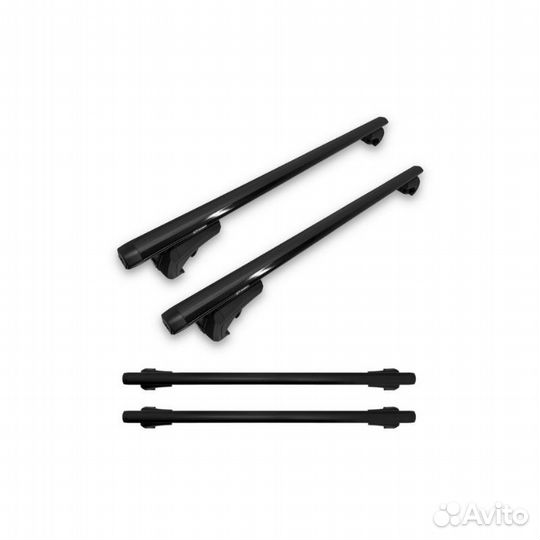 Багажник на рейлинги ED аэро с замками