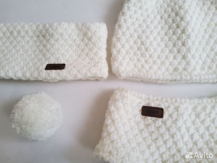 Шапки, снуды и повязки черные и белые Декатлон