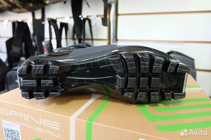 Ботинки лыжные spine polaris NNN (85), черные