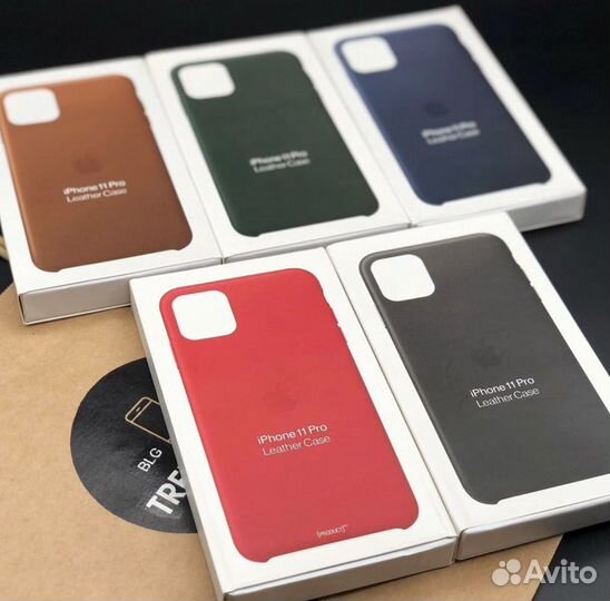 Кожаный чехол на iPhone