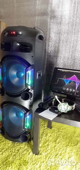 Проф колонка Om&S диджейская 1200вт Спец кнопка