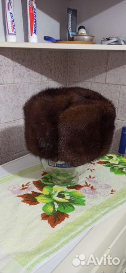Норковая шапка мужская 58 размер