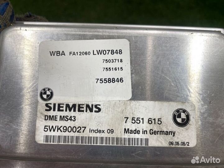 Комплект Cas Dme ключ Bmw X5 E53 M54B30 2005