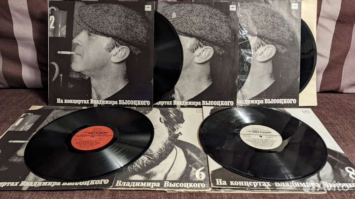 Виниловые пластинки коллекция песен Высоцкого