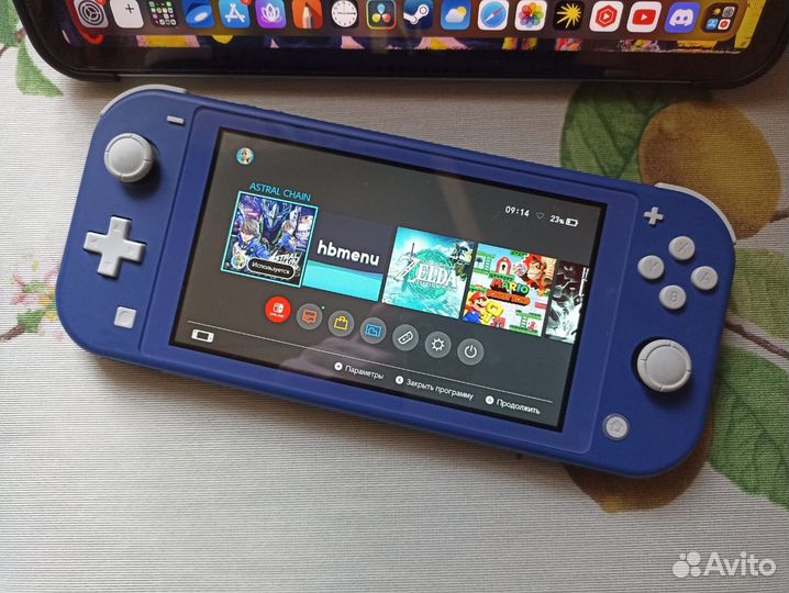 Nintendo switch lite прошитая чип 96gb