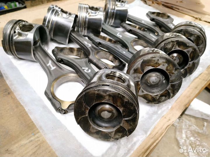 Поршни с шатунами комплект Мерседес 400CDI om628