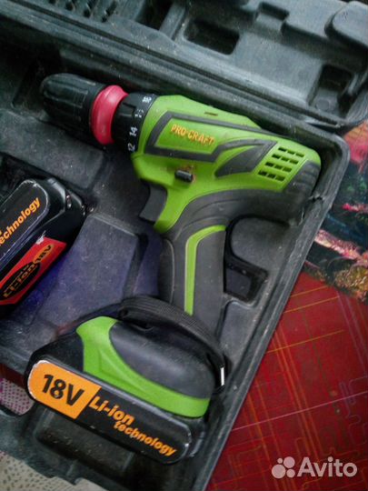 Шуруповерт Pro Craft18V