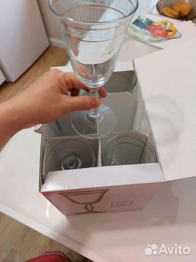 Бокалы новые 6шт