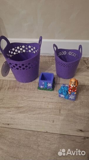 Фетровые корзинки и шкатулка