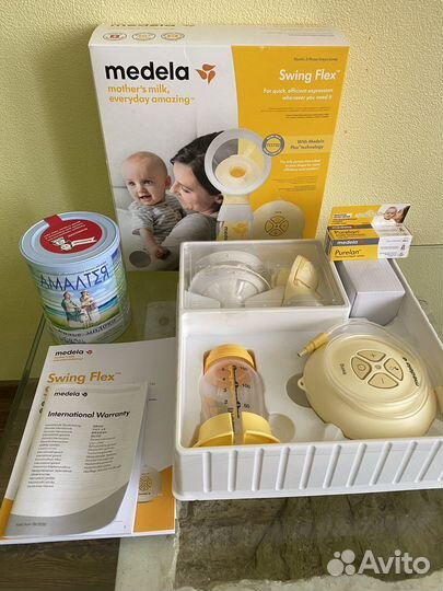 Молокоотсос medela swing flex электрический