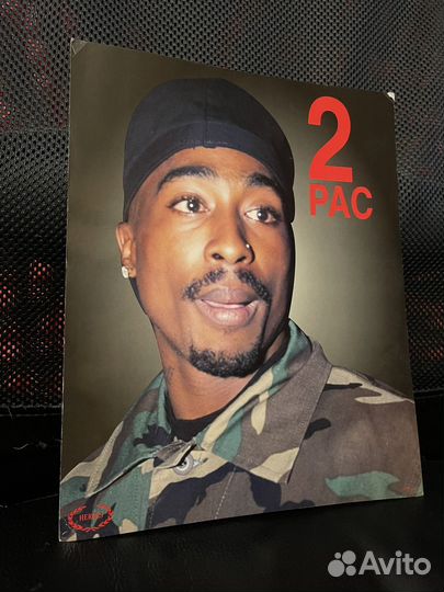 Фото портрет постер 2 Pac из 90ых