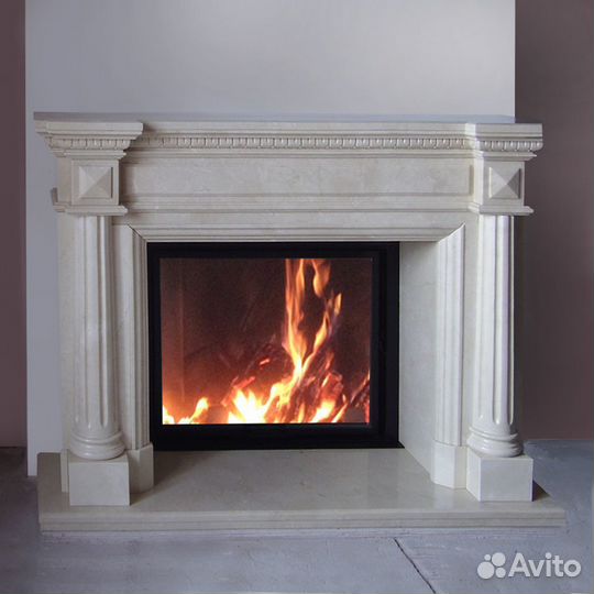 Камин из мрамора
