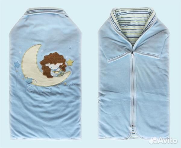 Велюровый плед-конверт трансформер 