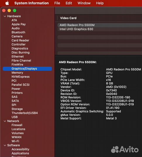 Macbook Pro 16 i9 32gb 1tb