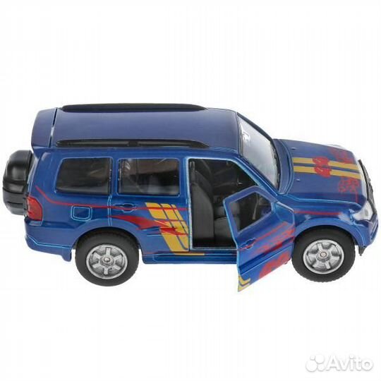 Машина Mitsubishi Pajero Спорт 12 см синяя металл инерция Технопарк SB-17-61-MP-S-WB